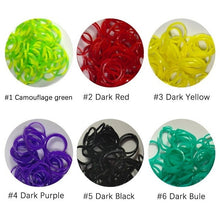 Load image into Gallery viewer, 1800pcs Rubber Loom Bands DIY Toys For Children Set Kid Lacing Rainbow Bracelet Silicone Rubber Bands Elastic Weave Girl Gifts